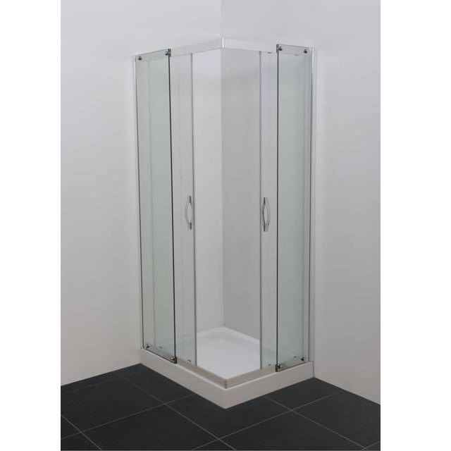 Shower Enclosure, 6mm crystal, sliding opening, various sizes - BOX037