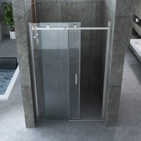 Porte de douche coulissante 8mm cristal transparent différentes tailles PR033