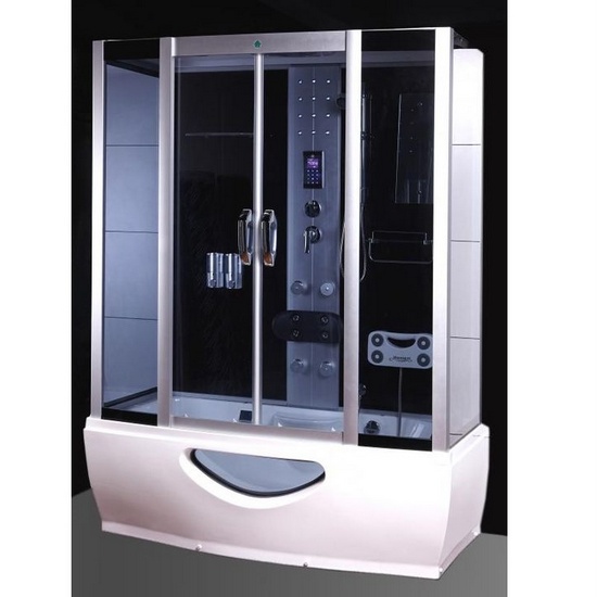Cabina de ducha hidromasaje 170x85 cm con cabina bluetooth CB091