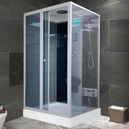 Cabina de hidromasaje 100x100 cm con cromoterapia bluetooth y ozonoterapia CB090